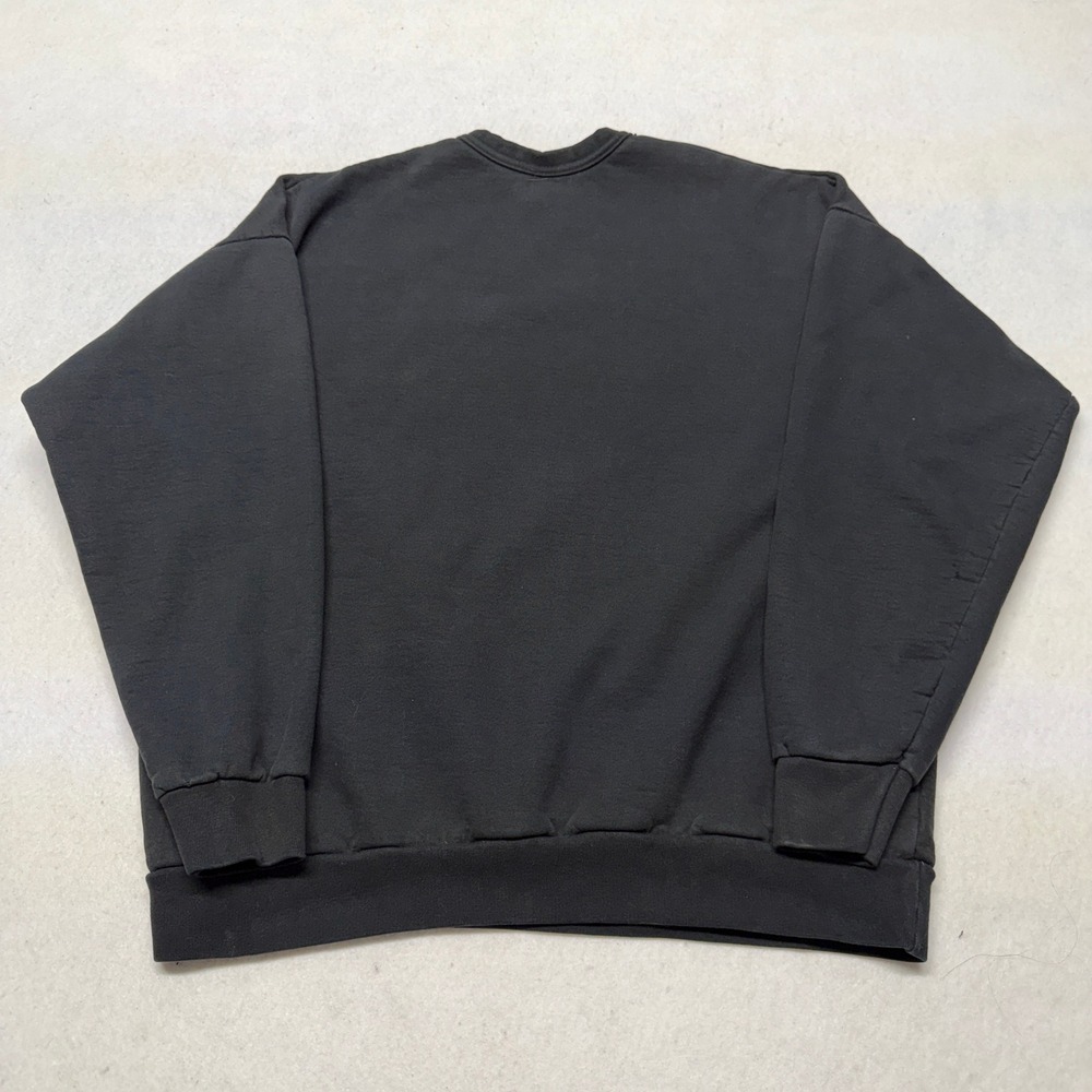 Vintage US Army Sweatshirt Graphic Tank Eagle USA Made Cotton Black Mens Size M - Picture 4 of 12